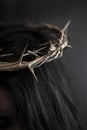 Close Up of Jesus Wearing the Crown of Thorns