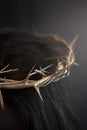 Close Up of Jesus Wearing the Crown of Thorns