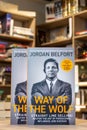 Jordan Belfort\'s Way of the Wolf book in the bookshop.