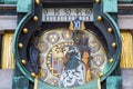 Close up Jugendstil Ankeruhr Vienna Clock at Hoher Royalty Free Stock Photo