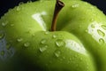 Close up of a juicy green apple Royalty Free Stock Photo