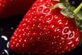A close-up of a juicy, ripe strawberry Royalty Free Stock Photo