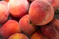 Close-up of juicy rippen peaches as background Royalty Free Stock Photo