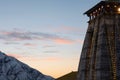 Close up of kedarnath temple Shivratri