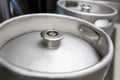 Close-up of keg