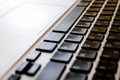 Close-up of keyboard and touchpad. The concept of technology  business or education Royalty Free Stock Photo