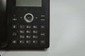 Close up keypad number ip phone devices at office desk,Cocept business work