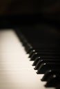 Piano Keys Lined Up Consecutively Royalty Free Stock Photo