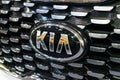 Close up KIA logo Royalty Free Stock Photo