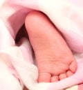 Close-up kids foot pure Royalty Free Stock Photo