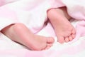 Close-up kids foot pure Royalty Free Stock Photo