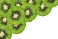 Close up kivi slices texture