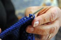 Close up of knitting. Royalty Free Stock Photo