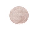 Kraft paper texture in circle shape patterns isolated on white background , clipping path Royalty Free Stock Photo