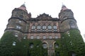 Close up on Ksiaz castle towers