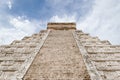 Close-up on the Kukulcan pyramid. Royalty Free Stock Photo