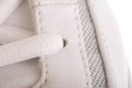 Close up on the laces of a basketball shoe Royalty Free Stock Photo