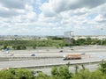 Ladkrabang road in Bangkok Thailand. Royalty Free Stock Photo