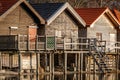 Close-up of a lake house in Stegen at the Ammersee in Bavaria, Germany