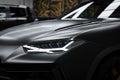 Close Up of Lamborghini Urus Performante with Matte Black Finish Royalty Free Stock Photo