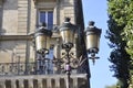 Close up Lamp on street in Paris