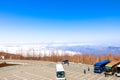 Closeup Landscape View cloud line with Japan Alps on 5th Station