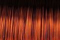 Close-up of a large coil of copper wire Royalty Free Stock Photo