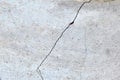 Close-up of a large crack in the wall of a building Royalty Free Stock Photo