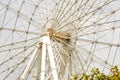 Close-up of a large ferris wheel in a playground Royalty Free Stock Photo