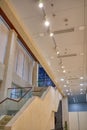 Close-up of the large marble staircase space in the museum