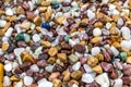 Close up of a large oile of multicolored rocks and pebbles Royalty Free Stock Photo