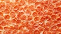 A close up of a large pizza surface with many pepperonis on it, AI Royalty Free Stock Photo