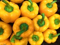 Fresh and healthy yellow peppers