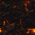 Close-up of a lava flow of volcano texture background. Magma textured molten rock Royalty Free Stock Photo