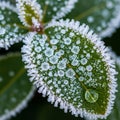 Close-up of a leaf covered in Royalty Free Stock Photo