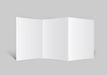 close up of a leaflet blank white paper vector ba Royalty Free Stock Photo