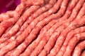 Close up of Lean ground beef Royalty Free Stock Photo