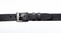 Black Leather belt on a white background Royalty Free Stock Photo