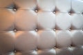 Brown leather texture couch as mock up and background usage Royalty Free Stock Photo