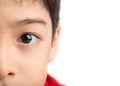 Close up left eye of a little boy Royalty Free Stock Photo