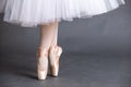 Ballet shoes in studio close-up Royalty Free Stock Photo