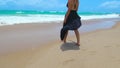 Woman at Cupe beach at Ipojuca PE, Brazil