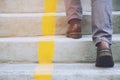 Close up legs of young hipster man One person Royalty Free Stock Photo