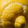Close-up of a lemon (Citrus limon) Royalty Free Stock Photo