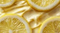 Close up of lemon cream
