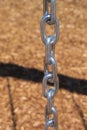 Close up Length of chain from a swing