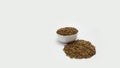 Close up of Lentils or whole Sabut Masoor dal Royalty Free Stock Photo