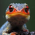 Close-up of a leopard gecko (Eublepharis percnopterus)