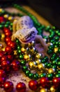 Close-up of a leopard gecko shedding on New Year`s Eve. We start the New Year in a new skin