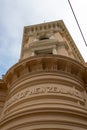 Close-up of the lettering of the old Bank of New Zealand building in Wellington